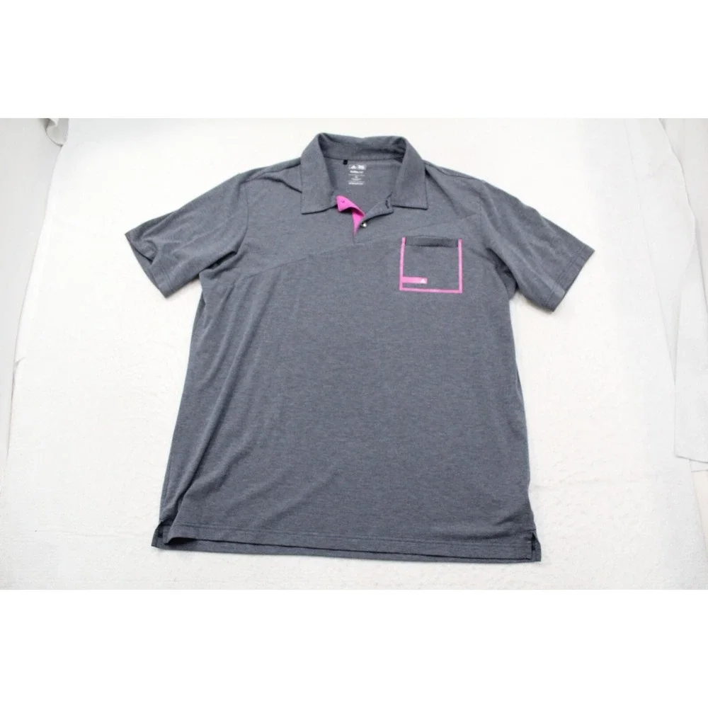 Adidas Golf Polo ClimaCool Performance Wicking Short Sleeve Pocket Mens Size XL‎